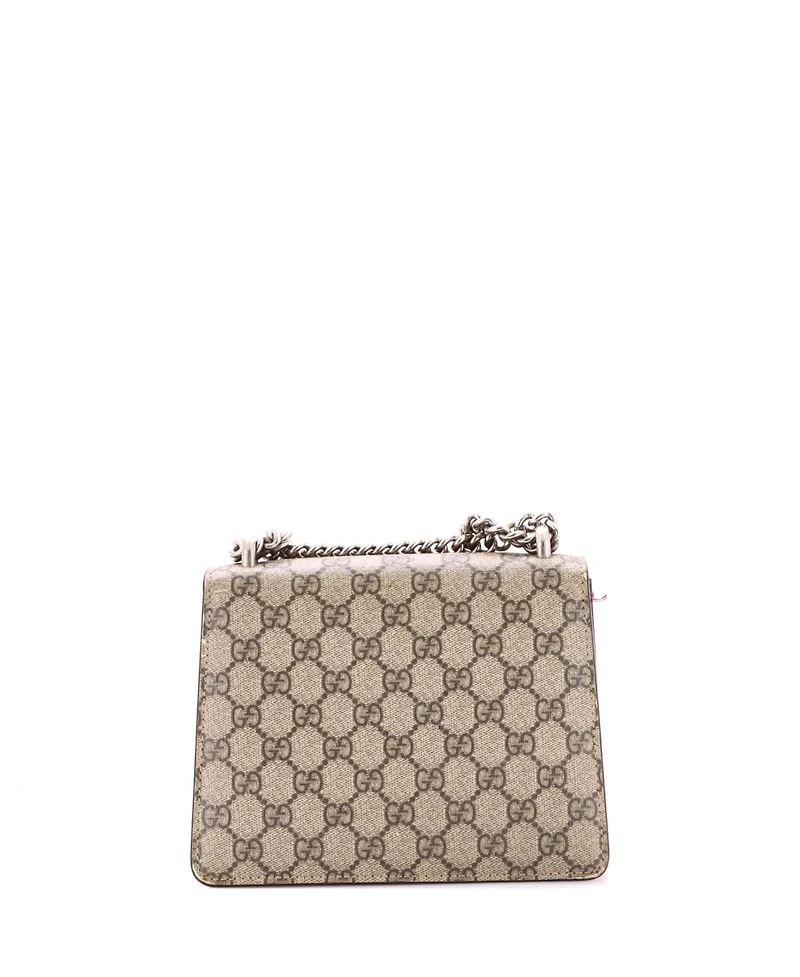 Pre-Owned Gucci Mini Dionysus Bag Gg Coated Canvas