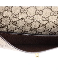 Pre-Owned Gucci Blondie Flap Pocket Belt Bag Gg Coated Canvas