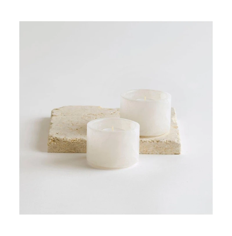 The Collective Home, Santo Alabaster Footed Bowls - Set of 2