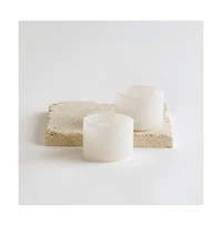 The Collective Home, Santo Alabaster Footed Bowls - Set of 2