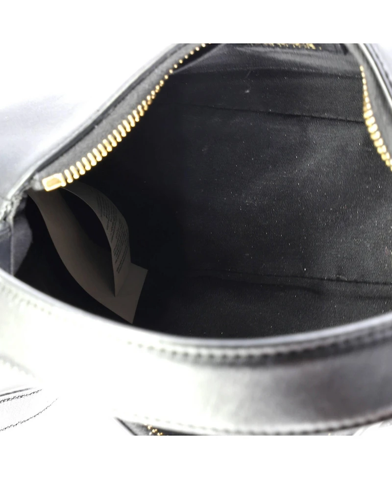 Pre-Owned Versace Medusa Half Moon Bag Quilted Leather