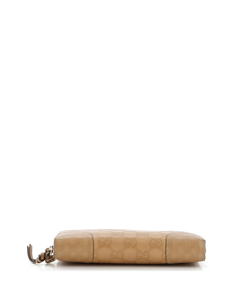 Pre-Owned Gucci Small Emily Chain Flap Bag Guccissima Leather