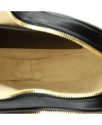 Pre-Owned Gucci Mini Interlocking G Heart Shoulder Bag Diagonal Quilted Leather