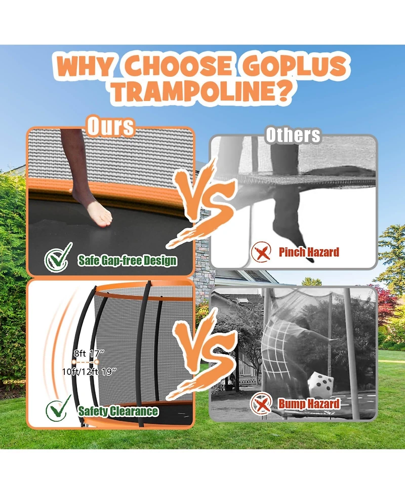 Hongge 12FT Astm Approved Recreational Trampoline with Ladder