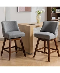 Rainsken Swivel Bar Stools Set of 2