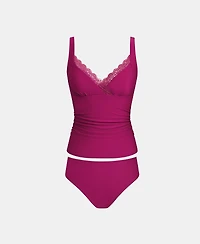 Cupshe Women's V-Neck Adjustable Strap Tankini Set