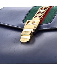 Pre-Owned Gucci Medium Sylvie Top Handle Bag Leather