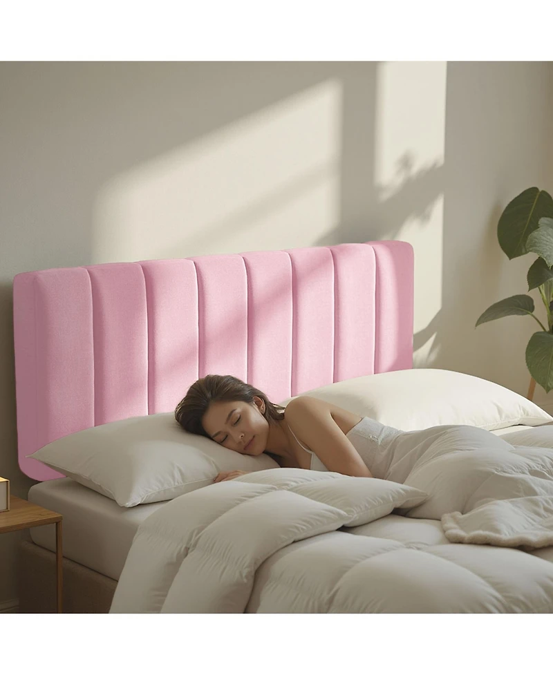 Wall Mounted Easy Assemble Channel Stitched Floating Headboard