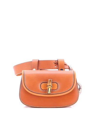 Pre-Owned Gucci Mini Bamboo 1947 Belt Bag Leather
