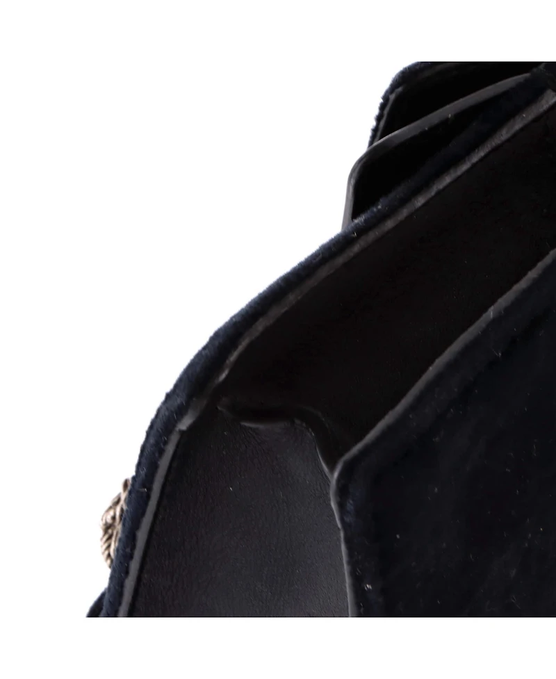 Pre-Owned Gucci Super Mini Dionysus Bag Crystal Embellished Velvet