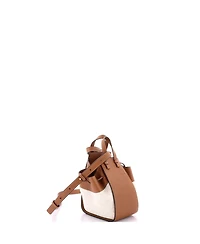 Pre-Owned Loewe Mini Hammock Bag Leather and Anagram Jacquard