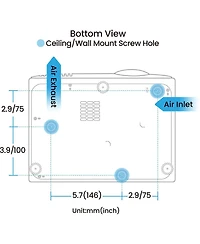 BenQ AH700ST 4000-Lumen Full Hd Short-Throw Laser Dlp Golf Simulator Projector