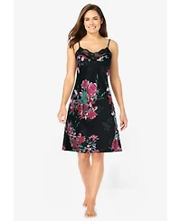 Amoureuse Plus The Luxe Satin Short Peignoir Set