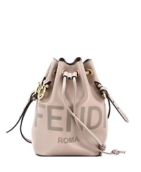 Pre-Owned Fendi Mini Logo Mon Tresor Bucket Bag Leather