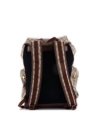 Pre-Owned Gucci Skateboard Backpack Gg Coated Canvas