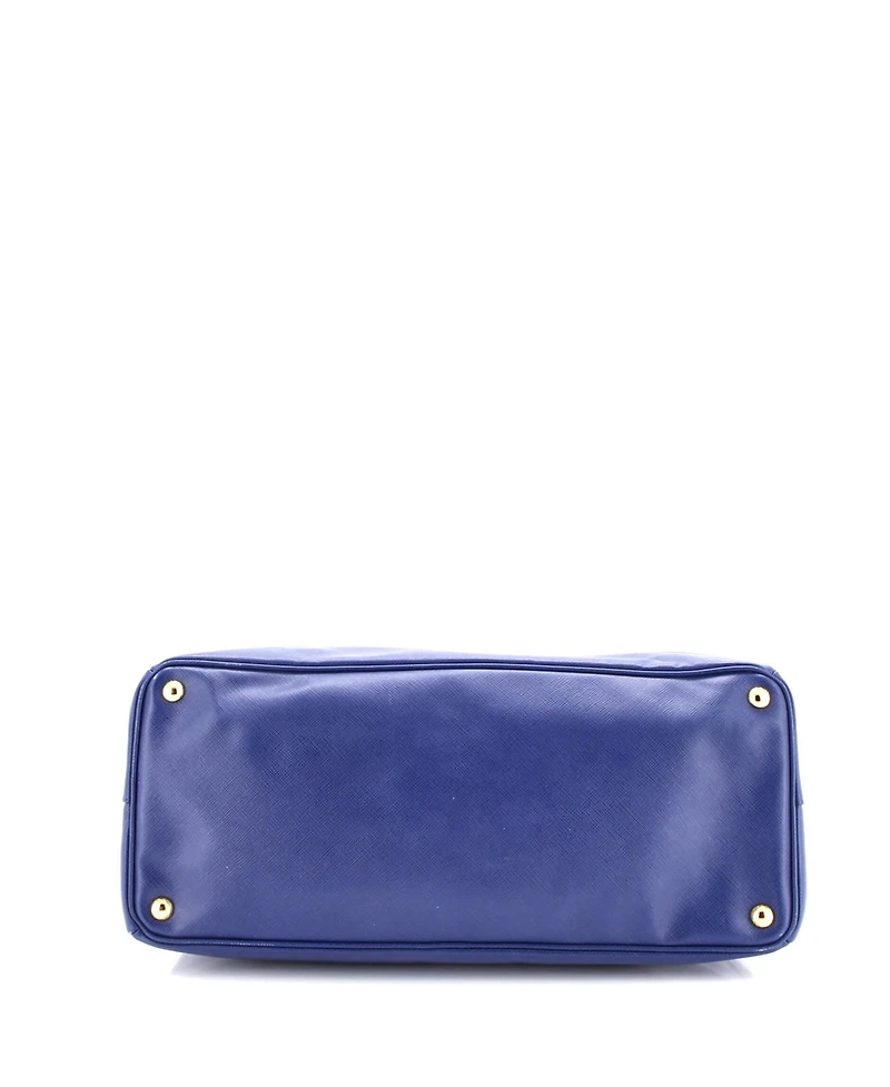 Pre-Owned Prada Large Galleria Double Zip Tote Saffiano Leather