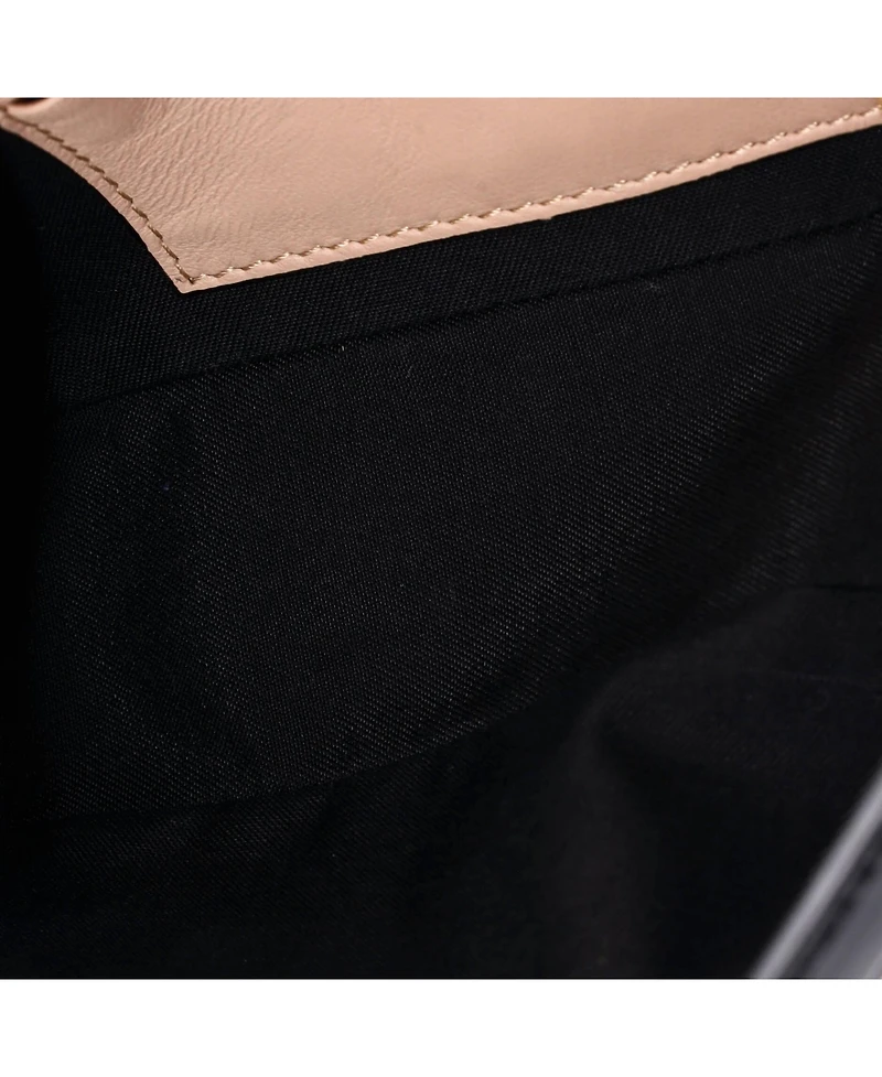 Pre-Owned Fendi Mini Chain Baguette Bag Leather