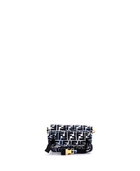 Pre-Owned Fendi Mini Baguette Convertible Belt Bag Printed Nylon