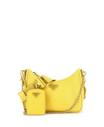 Pre-Owned Prada Small Re-Edition 2005 Shoulder Bag Saffiano Leather