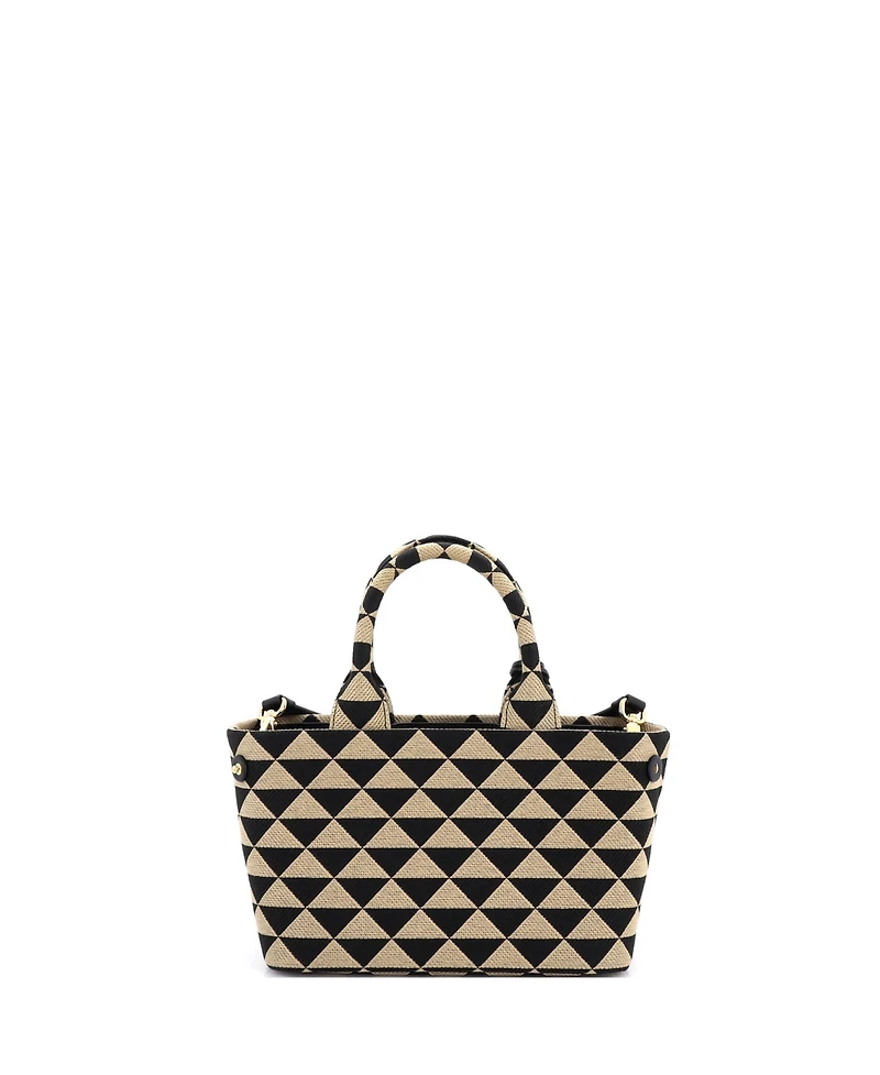 Pre-Owned Prada Small Symbole Tote Jacquard