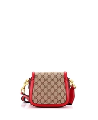 Pre-Owned Gucci Small Lady Web Shoulder Bag Gg Canvas