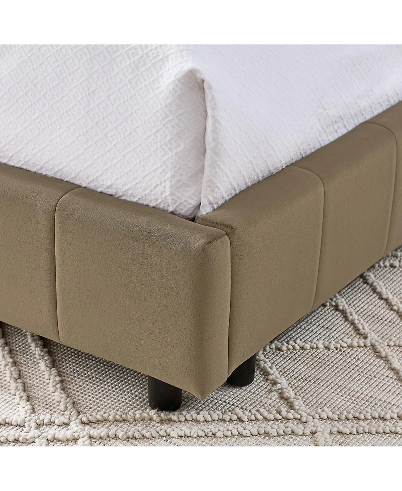 flynama Full Size Velvet Tufted Daybed Backrest