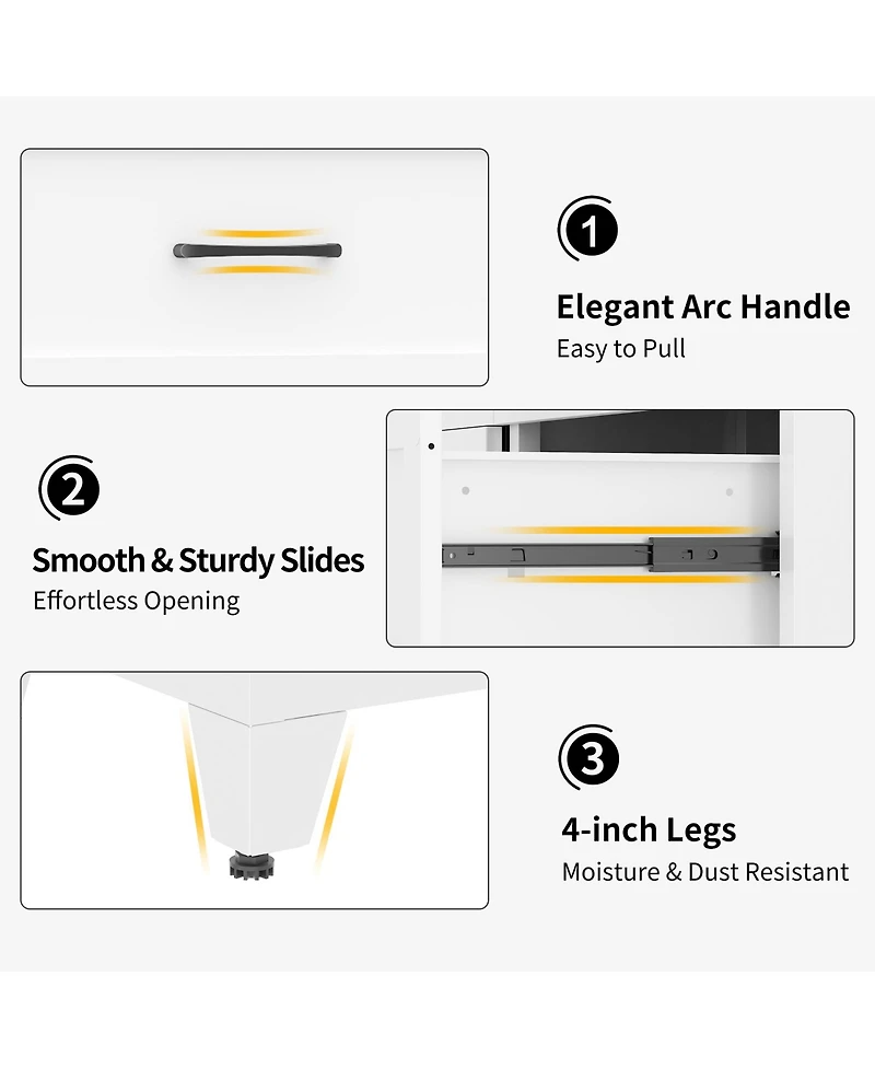 Rainsken 7 Drawer Dresser for Bedroom