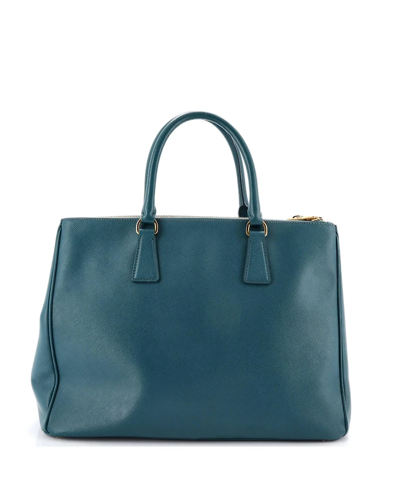 Pre-Owned Prada Large Double Zip Lux Tote Saffiano Leather