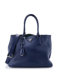 Pre-Owned Prada Medium Galleria Double Zip Tote Leather