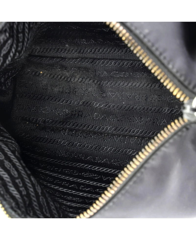 Pre-Owned Prada Small Re-Edition 2000 Double Zip Shoulder Bag Tessuto