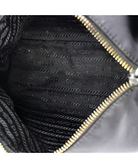 Pre-Owned Prada Small Re-Edition 2000 Double Zip Shoulder Bag Tessuto