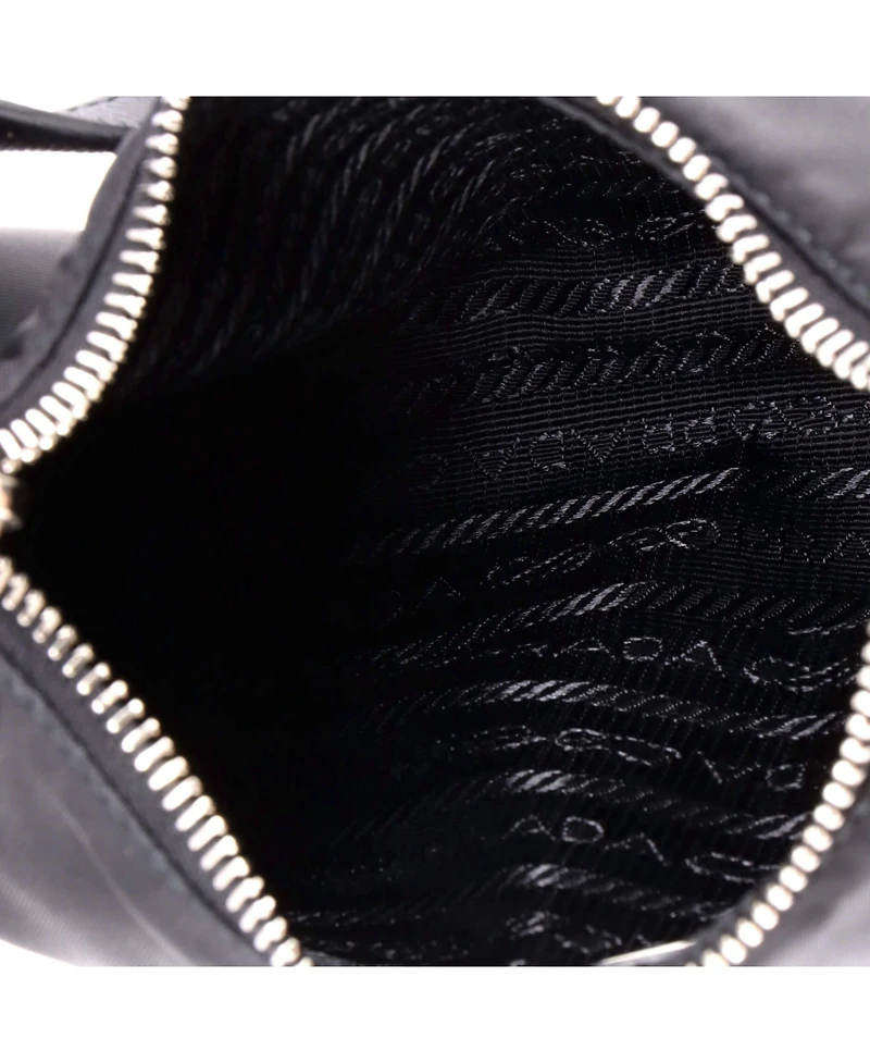 Pre-Owned Prada Mini Re-Edition 2005 Hobo Tessuto with Saffiano Leather