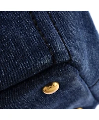 Pre-Owned Prada Mini Canapa Convertible Tote Denim
