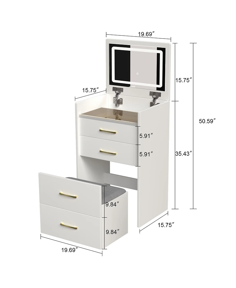 Rainsken 3 in 1 Vanity Desk