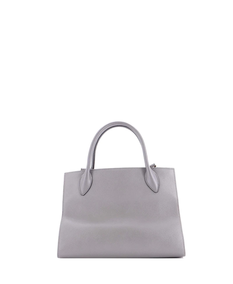 Pre-Owned Prada Medium Monochrome Tote Saffiano with City Calf