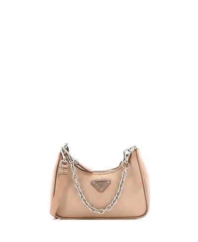 Pre-Owned Prada Mini Re-Edition Shoulder Bag Tessuto