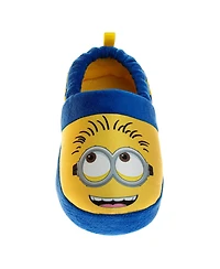 Illumination Toddler Minions Dual Slippers Kids' Cozy Warm Soft Plush Indoor Wear Fun Character Design SlipOn