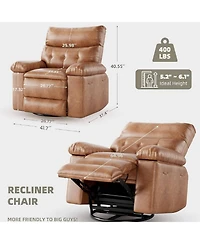 gaomon Oversized Manual Recliner Sofa Chair for Living Room, Bedroom