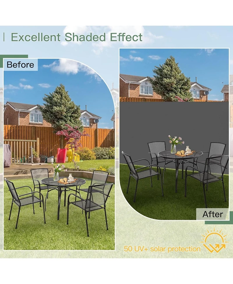 Aecojoy Retractable Side Awning, Double Side Awning