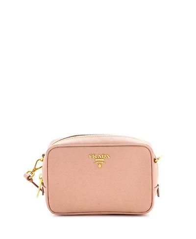 Pre-Owned Prada Mini Zip Crossbody Bag Saffiano Leather