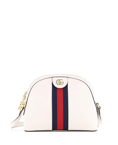 Pre-Owned Gucci Small Ophidia Dome Shoulder Bag Leather