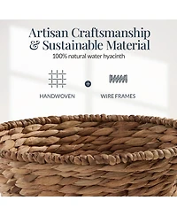 Best Choice Products Easter Basket, Small Woven Basket for Kids w/ Collapsible Handle, Tapered Shape