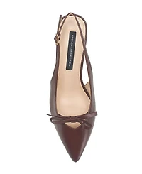 French Connection Womens Quinny Slingback Kitten Heel