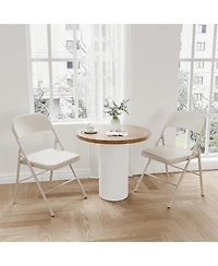 gaomon Folding Chairs Set of 2 Metal and Hold Up to 350 Pounds Foldable for Outdoor Indoor, Lightweight Chair