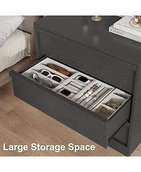 gaomon 30" Tall 3 Drawer Nightstand with Large Storage & Anti Tip Design, Modern Bedside End Table Organizer