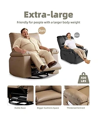 gaomon Oversized Manual Recliner Sofa Chair for Living Room, Bedroom
