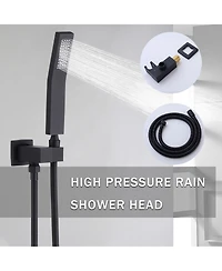 Busdays 10-Inch Ceiling Mount Rainfall Shower System, All-Metal Rain Showerhead with Handheld Sprayer