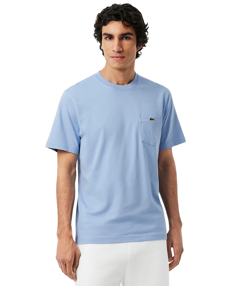 Lacoste Men's Front Pocket Crewneck Jersey T-Shirt