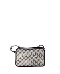 Pre-Owned Gucci Mini Interlocking G Patch Camera Bag Gg Coated Canvas