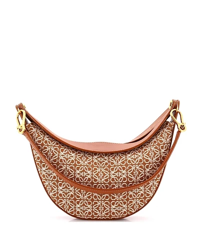 Pre-Owned Loewe Luna Hobo Anagram Jacquard